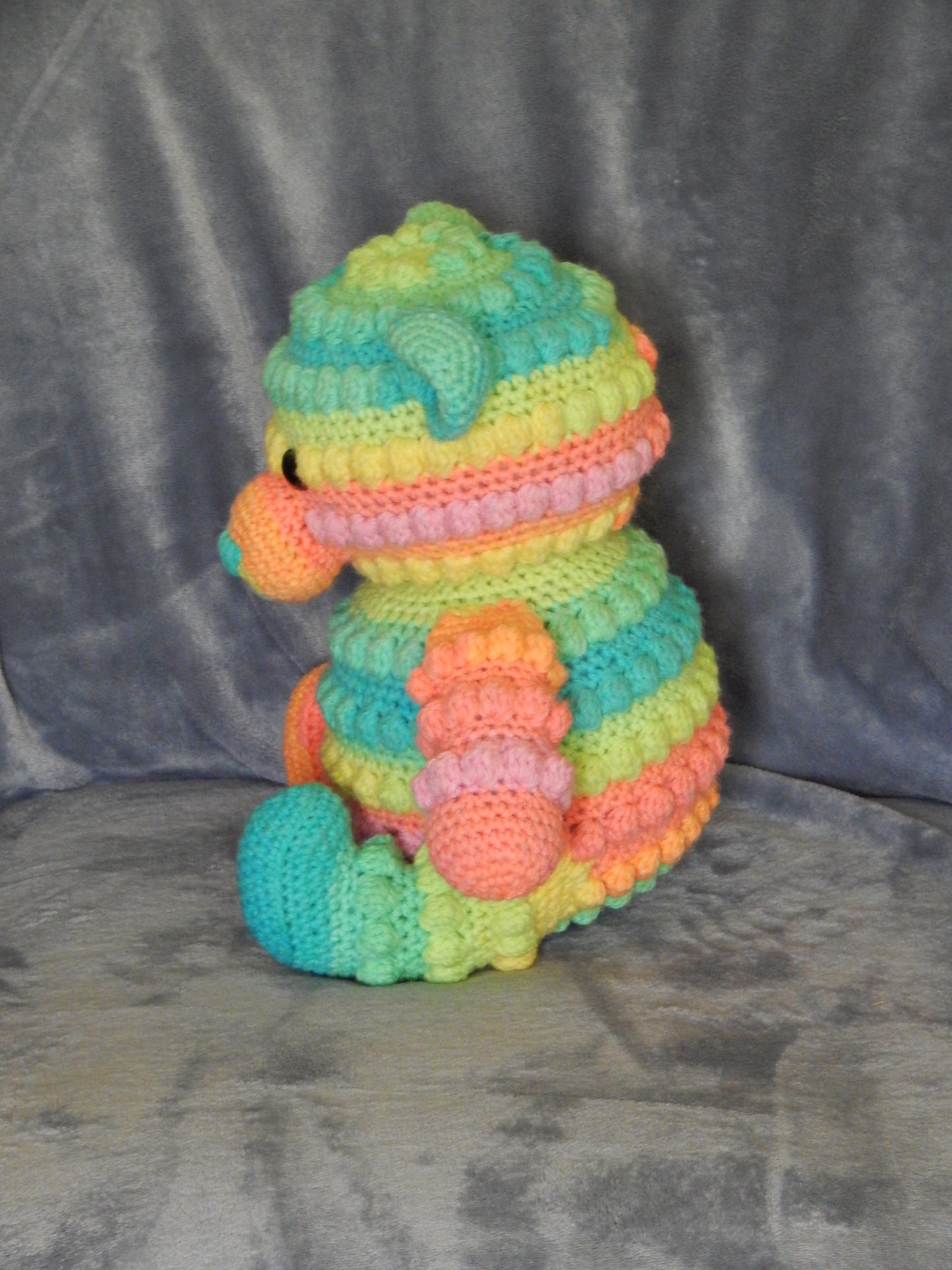 Crochet Rainbow Bobble Bear